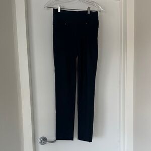 SUZY SHIER Dress Pant (XS), Stretchy, Navy/Charcoal Grey